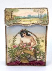 FRENCH SILVER ENAMEL PARIS MAT