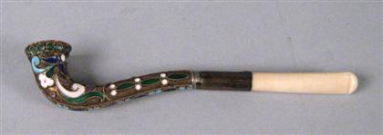 French silver gilt and enamel