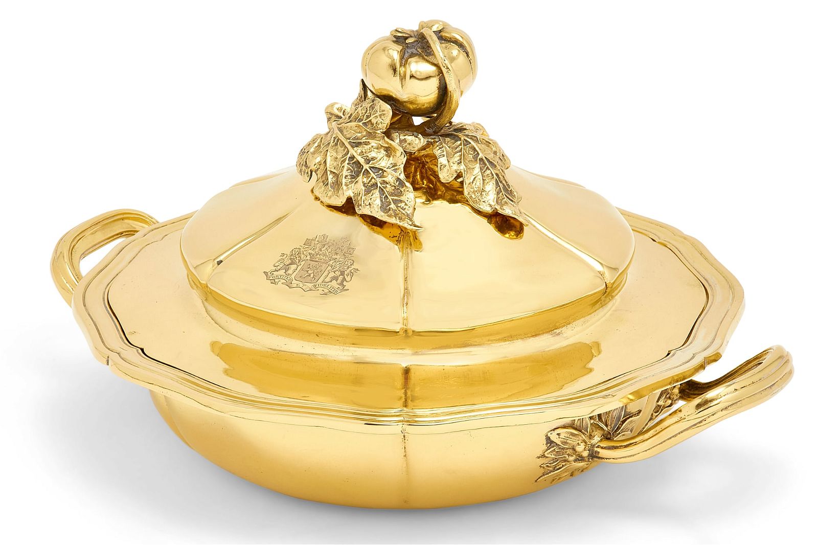 FRENCH SILVER GILT COVERED