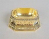 French silver gilt salt    boi