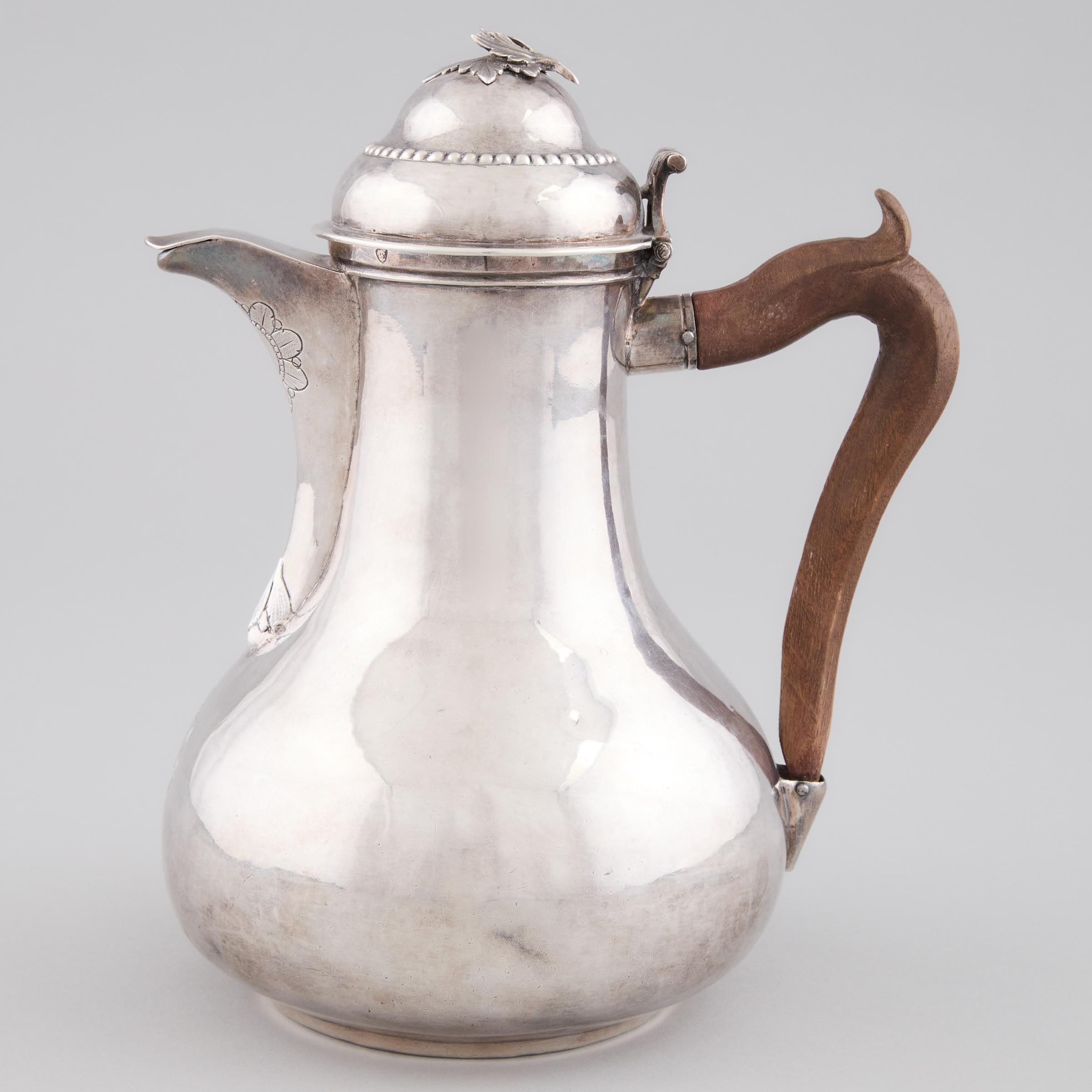 French Silver Hot Water Jug,