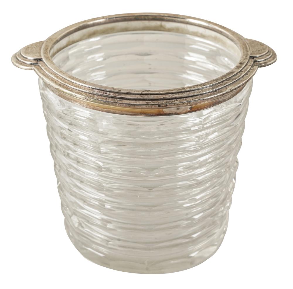 FRENCH SILVER-MOUNTED GLASS ICE