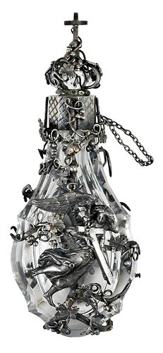 FRENCH SILVER OPENWORK AND ROCK