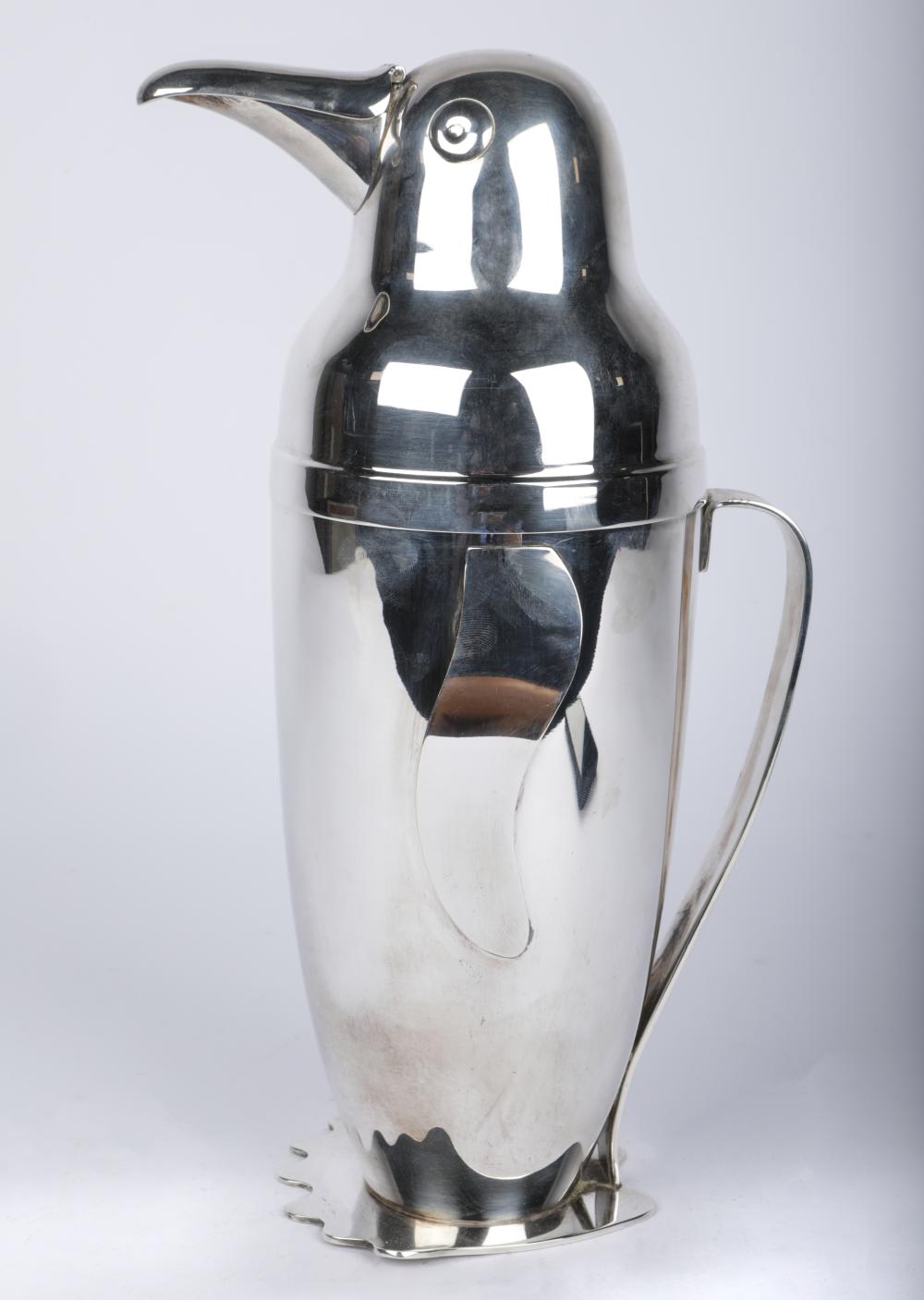 FRENCH SILVER-PLATE PENGUIN