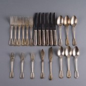 FRENCH SILVER PLATED FLATWAREA