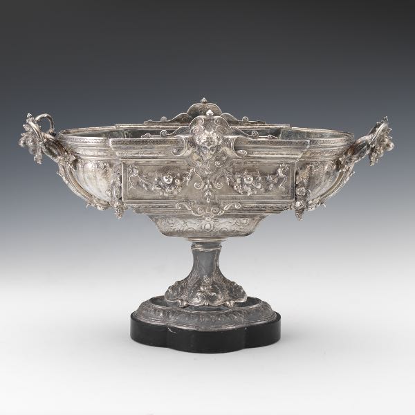 FRENCH SILVER PLATED JARDINIERE