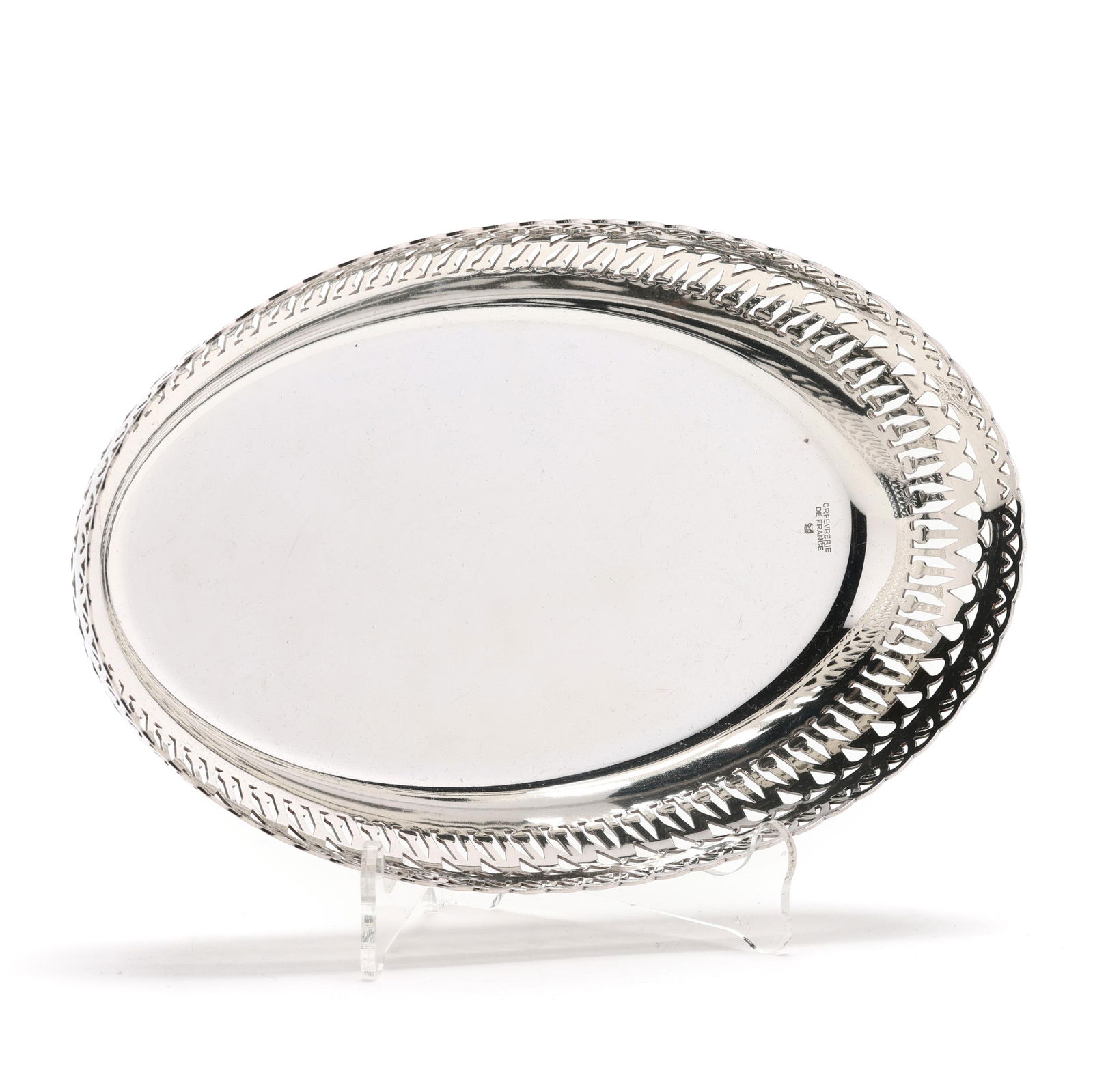 FRENCH SILVER-PLATED RETICULATED