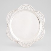 French Silver Shaped Circular