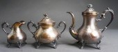 FRENCH SILVER THREE-PIECE TEA