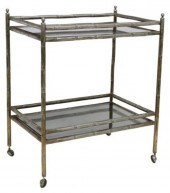 FRENCH SILVER-TONE METAL FAUX