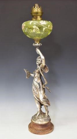 FRENCH SILVER-TONE METAL FIGURAL
