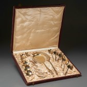 FRENCH SILVER VERMEIL DESSERT