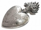 FRENCH SILVERPLATE SACRED HEAR