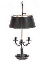 FRENCH SILVERPLATE THREE-LIGHT
