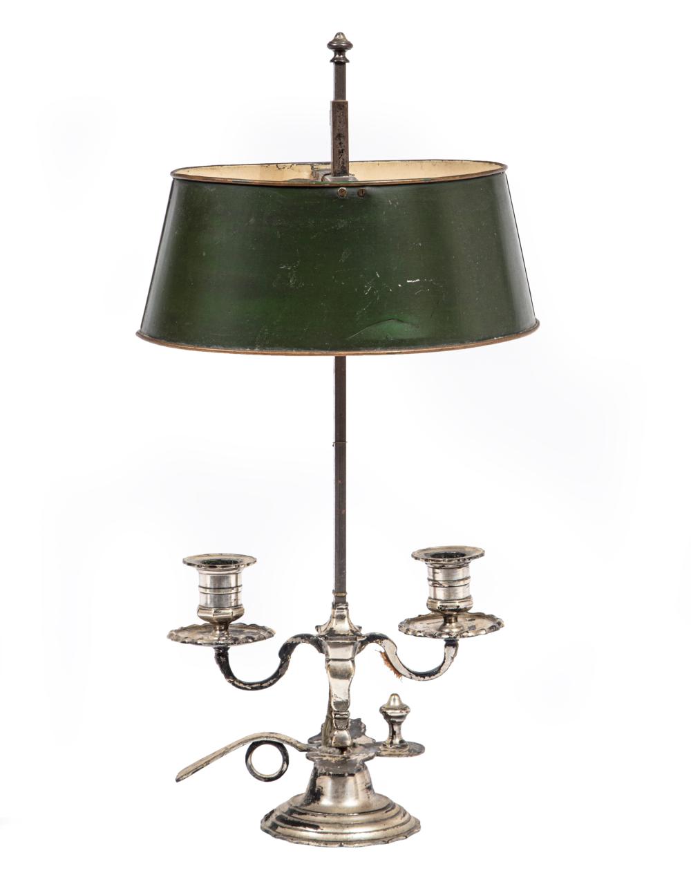FRENCH SILVERPLATE TWO-LIGHT