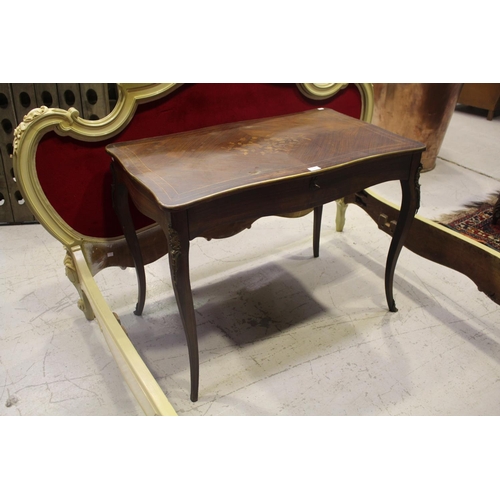 French single drawer inlaid desk