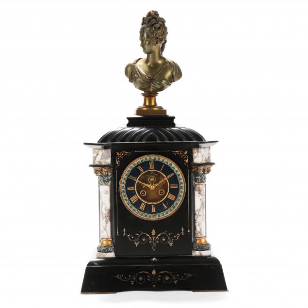 FRENCH SLATE AND GILT BRONZE