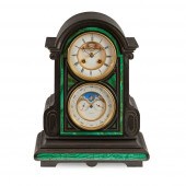 FRENCH SLATE AND MALACHITE MAN