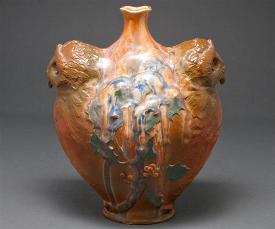 French slip glazed art pottery