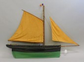 FRENCH SLOOP MODEL. CIRCA 1880
