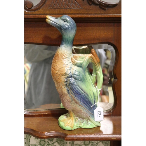 French St Clement duck jug,