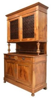 FRENCH STAINED GLASS BUFFET DE