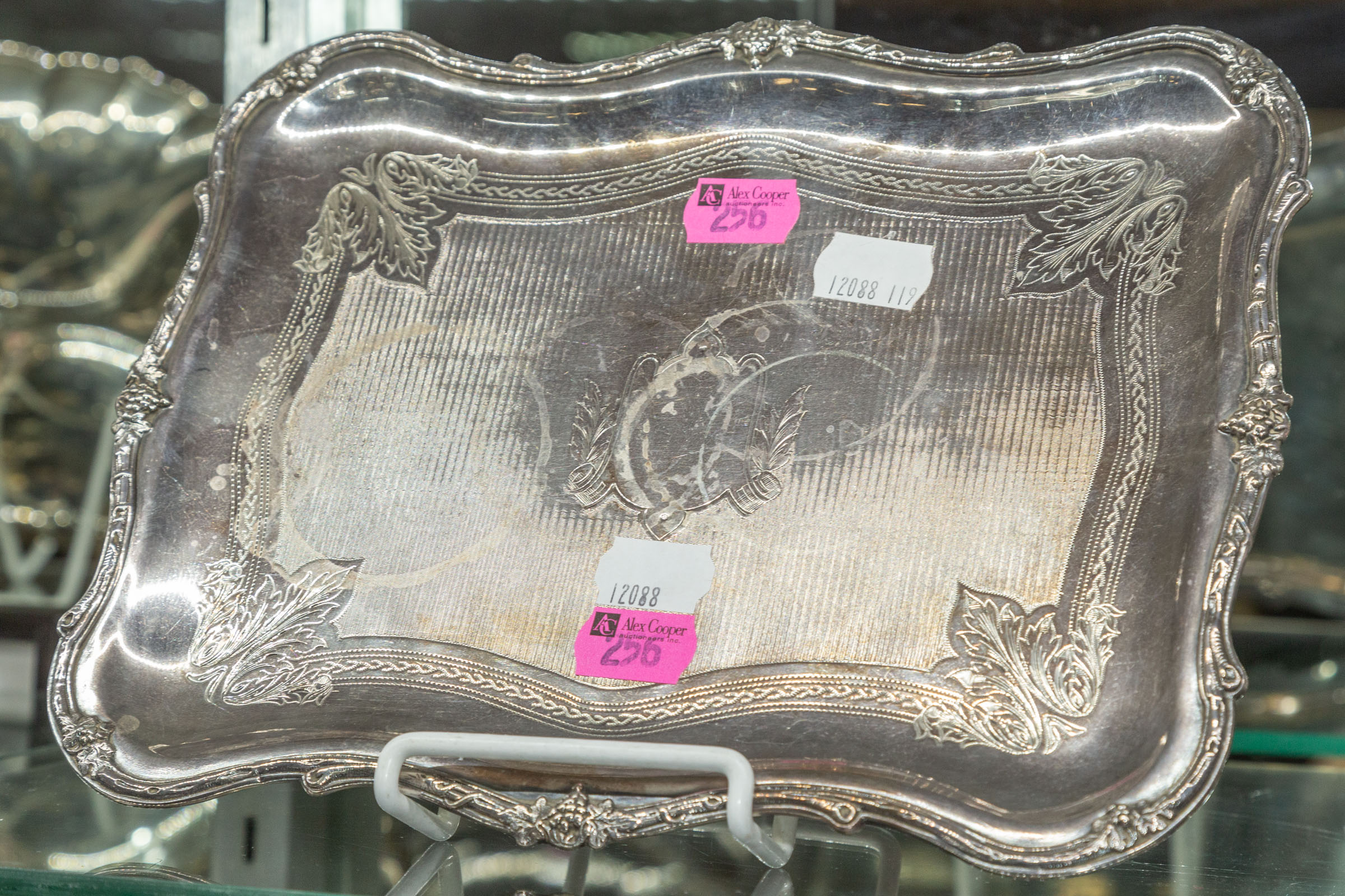 FRENCH STERLING RECTANGULAR TRAY