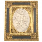 FRENCH STONE CAMEO OVAL PLAQUE