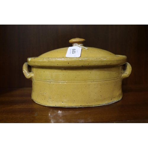 French stoneware lidded tureen,