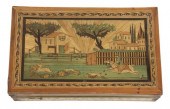 FRENCH STRAW MARQUETRY FITTED