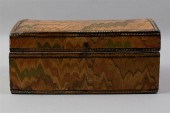 FRENCH STRAW-WORK BOX, EARLY 1