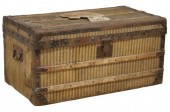 FRENCH STRIPED CANVAS-CLAD TRA