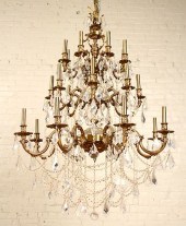 FRENCH STYLE 24 ARM BRONZE CRY