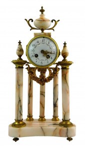 FRENCH STYLE ALABASTER MANTEL