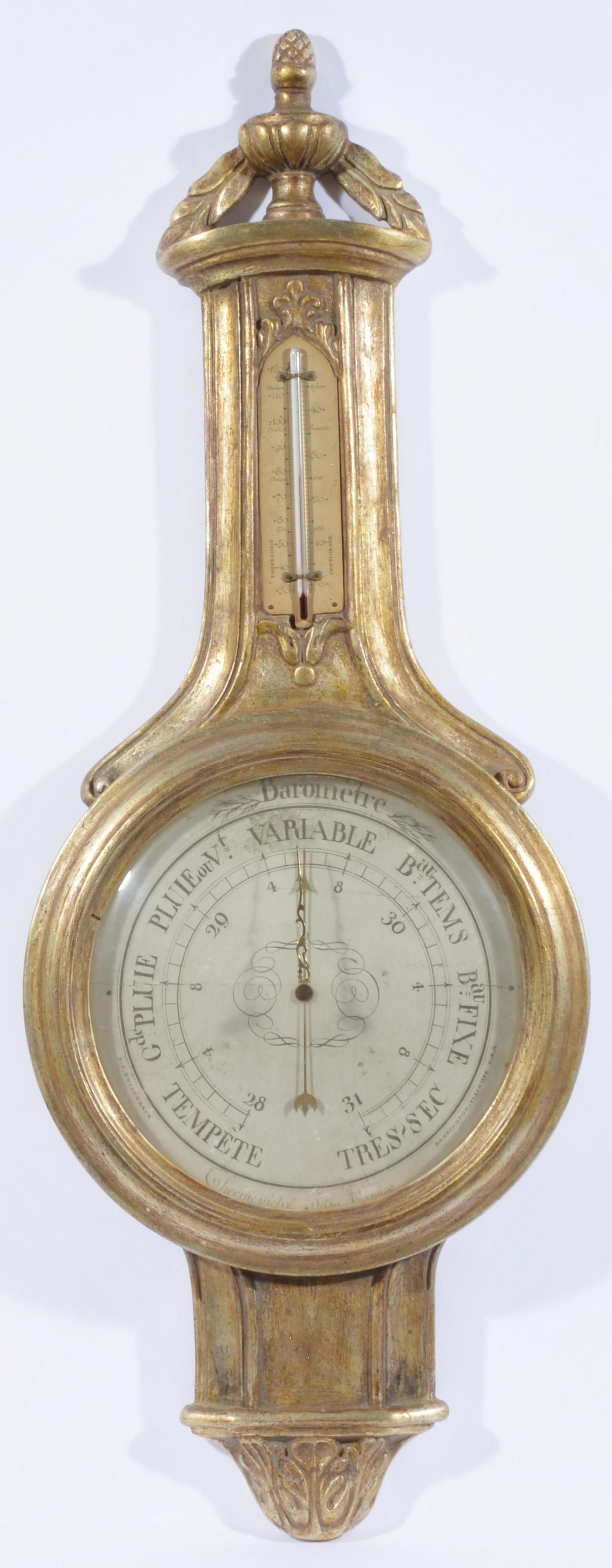 FRENCH STYLE ANEROID BAROMETER