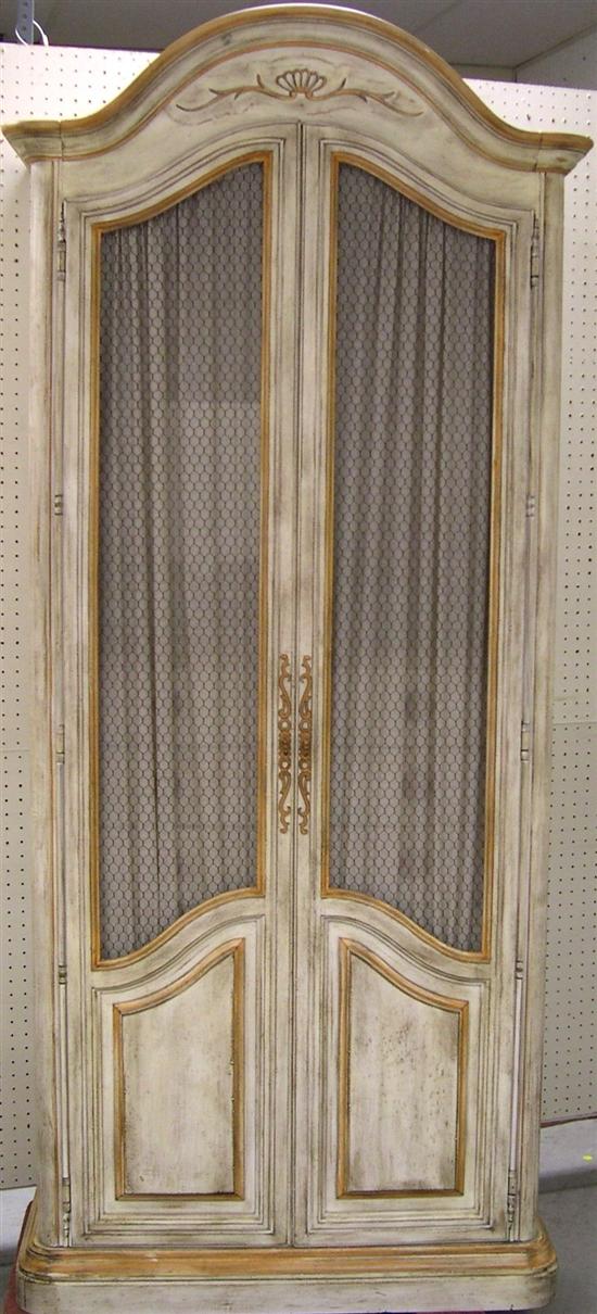 French style armoire  antiqued