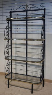 FRENCH STYLE BLACK PAINTED MET
