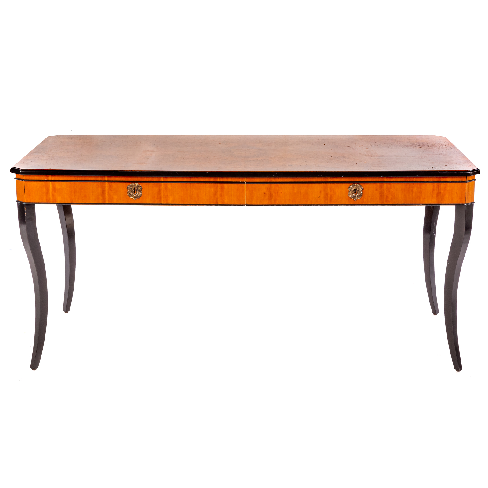 FRENCH STYLE BURLED WOOD BUREAU