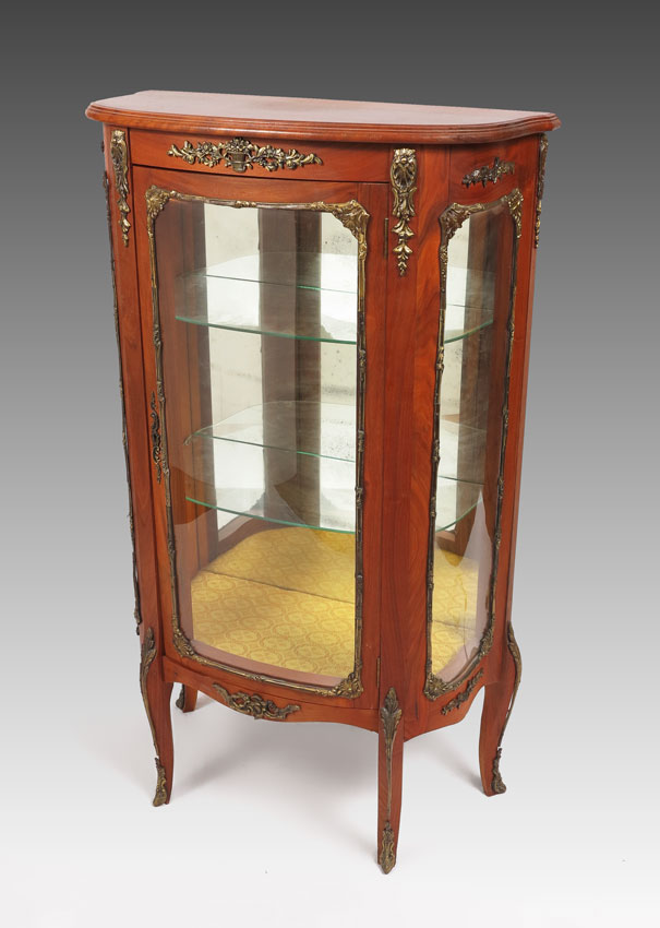 FRENCH STYLE CURIO VITRINE CABINET: