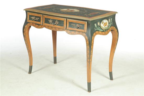 FRENCH-STYLE DECORATED DESK. 