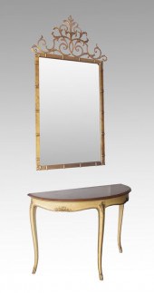 FRENCH STYLE DEMI LUNE TABLE A