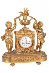 FRENCH STYLE GILT BRONZE FIGUR