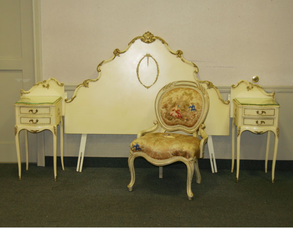French style headboard, night