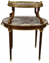 FRENCH STYLE MAHOGANY PASTRY T