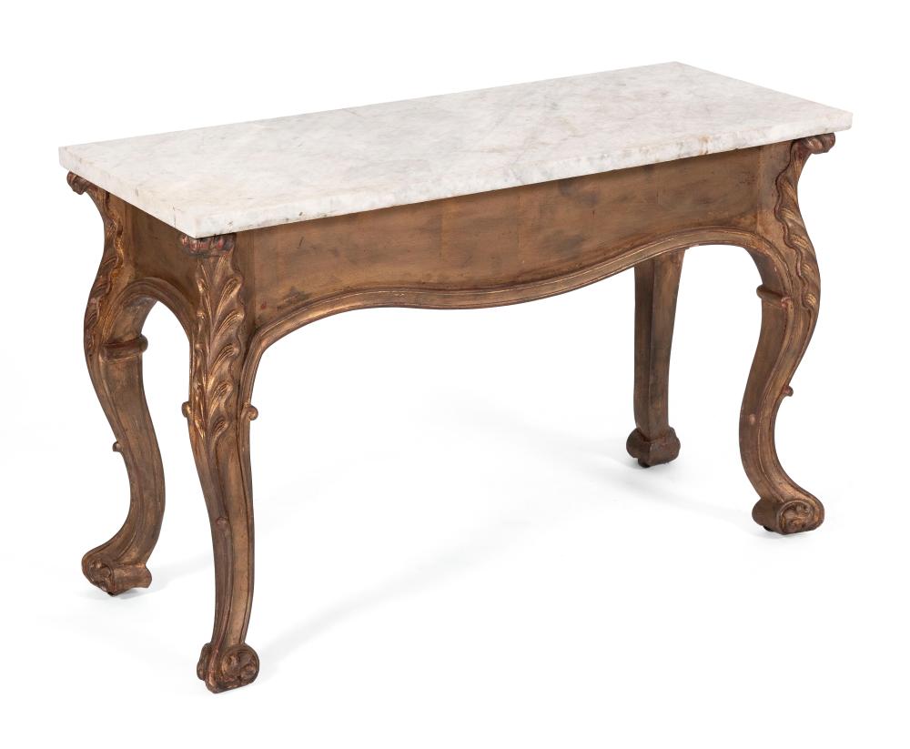 FRENCH-STYLE MARBLE-TOP PIER