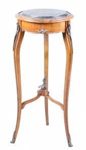 French style marbletop pedesta