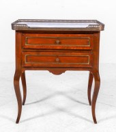 French style marbletop two dra
