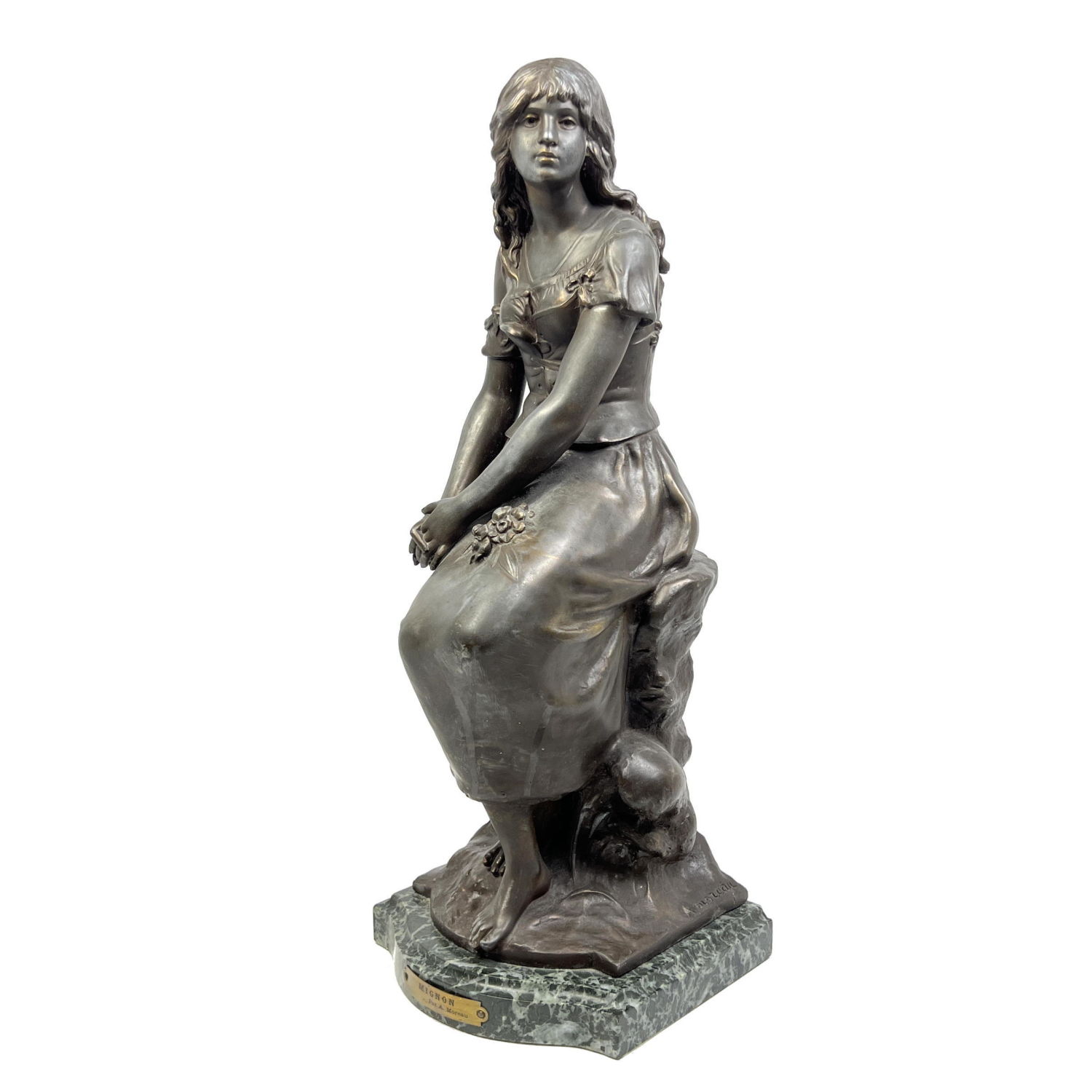 French style metal Figural