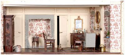 French style miniature room box: