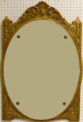French style oval wall mirror